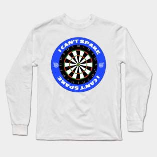 i can't spake wayne mardle iconic commentary in world darts final Long Sleeve T-Shirt